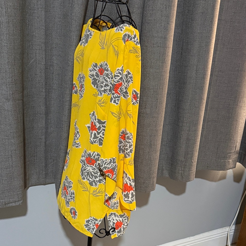 Banana Republic Yellow Floral Long Sleeve Top - Picture 6 of 9